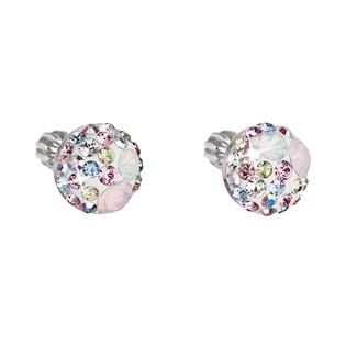 EG2809-MR Stříbrné náušnice s krystaly Crystals from Swarovski® MAIC ROSE