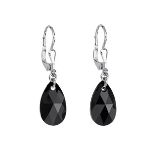 EG2952 Stříbrné náušnice visací s krystaly Swarovski