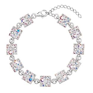 EG7002-AB Stříbrný náramek s krystaly Crystals from Swarovski® AB