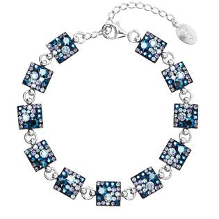 EG7002-BS Stříbrný náramek s krystaly Crystals from Swarovski® Blue Style