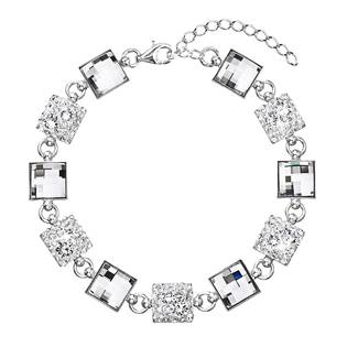 EG7002-CR Stříbrný náramek s krystaly Crystals from Swarovski®, CRYSTAL