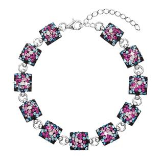 EG7002-GX Stříbrný náramek s krystaly Crystals from Swarovski®, Galaxy