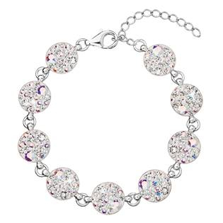 EG7004-AB Stříbrný náramek s krystaly Crystals from Swarovski® AB