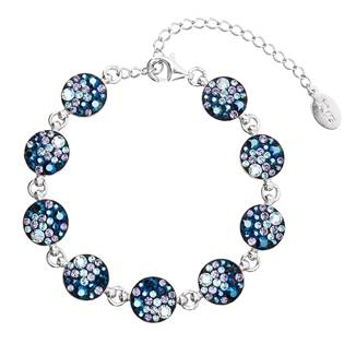 EG7004-BS Stříbrný náramek s krystaly Crystals from Swarovski® Blue Style