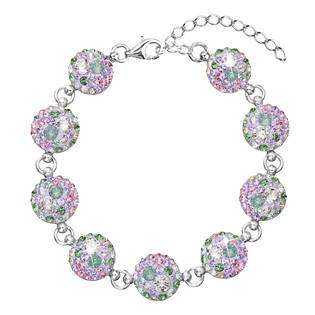 EG7004-SK Stříbrný náramek s krystaly Crystals from Swarovski®, Sakura