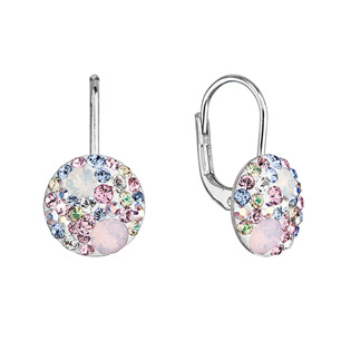 EG9097-MR Stříbrné náušnice s krystaly Swarovski, magic rose