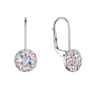 EG9178-AB Stříbrné náušnice s krystaly Swarovski, AB