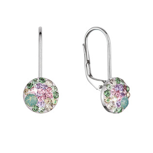 EG9178-SK Stříbrné náušnice s krystaly Swarovski, Sakura