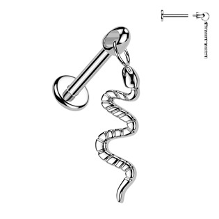TIT1639-1206 Piercing do ucha - labreta had TITAN