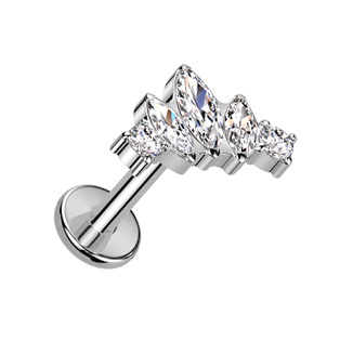 TIT1267 Piercing do brady - labreta TITAN, 1,2 x 8 mm
