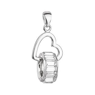 EG1095 Stříbrný přívěšek zdobený kameny Crystals from Swarovski®