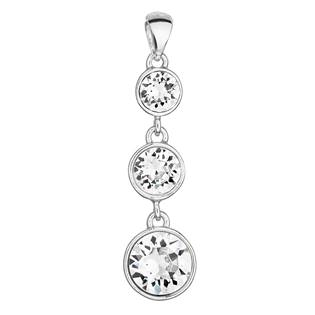 EG1097 Stříbrný přívěšek s kulatými kameny Crystals from Swarovski®