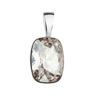 EG1151-SS Stříbrný přívěšek ovál Crystals from Swarovski® SILVER SHADE