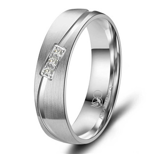 ES01-D-48 ES01 Dámský snubní prsten nerezová ocel