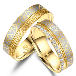 ES37 ES37 Snubní prsteny nerezová ocel