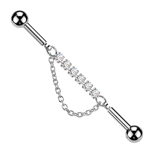 ID01048 Industrial piercing s kamínky