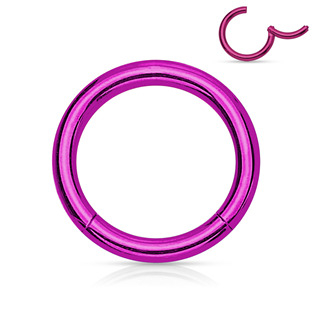 K01039A-1009 Piercing segment kruh - fialový, 1,0 x 9 mm