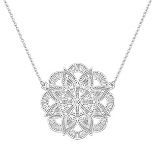 N1823 Stříbrný náhrdelník mandala