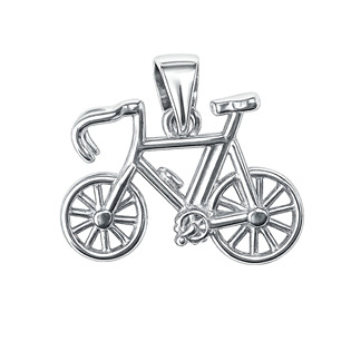 NB-4277 Stříbrný přívěšek bicykl - jízní kolo