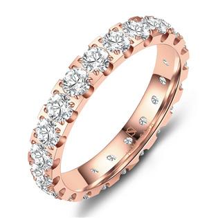 NS-15-52 Zásnubní prsten nerezová ocel - Rose Gold