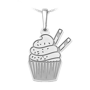 PA1650 Stříbrný přívěsek muffin