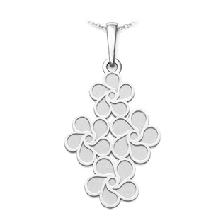 PA1674 Stříbrný přívěsek květinový ornament