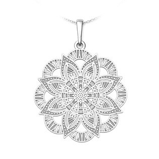 PA1868 Stříbrný přívěsek mandala