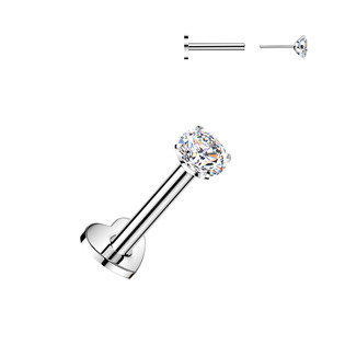 TIT1717-1208 PUSH-IN piercing do brady zirkon - labreta TITAN