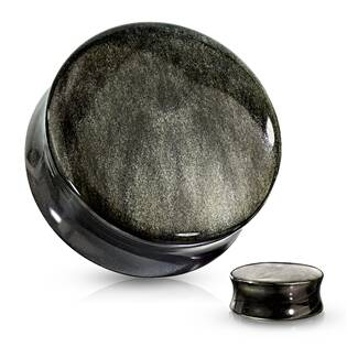 PL01269-14 Plug do ucha - zlatý obsidián
