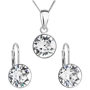 EG3054-CR Sada stříbrných šperků s kameny Crystals from Swarovski® Crystal