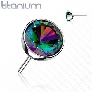 TIT1147VM-025 Kamínek k PUSH IN piercingu TITAN