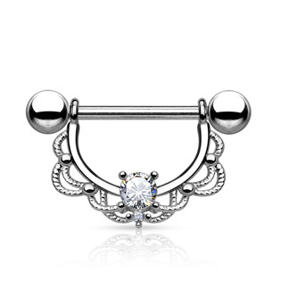 BR01025 Ozdobný piercing do bradavky