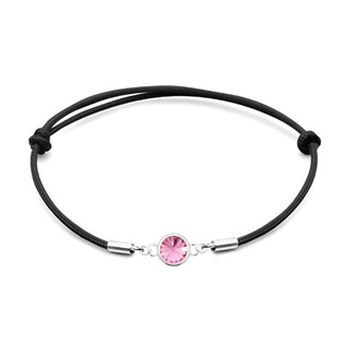 SX129-LR Stříbrný náramek s Crystals from Swarovski® Light Rose