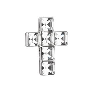 EG1100 Stříbrný přívěšek křížek s krystaly Crystals from Swarovski® Crystal