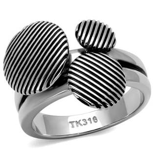 AL-0028-50 Extravagantní ocelový prsten