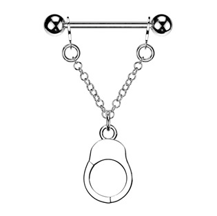 BR01014 Piercing do bradavky "pouta"