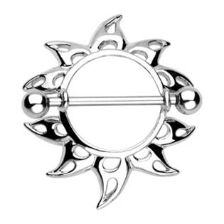 BR01019 Piercing do bradavky se štítem