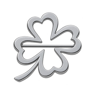 BRX-1032 Rhodiovaná brož čtyřlístek