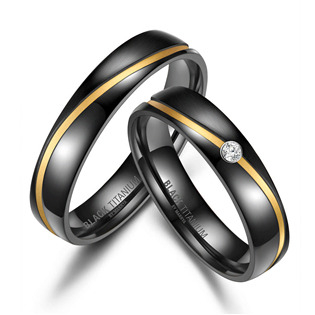 BT-01 BT-01 Snubní prsteny BLACK TITANIUM
