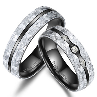 BT-11 BT-11 Snubní prsteny BLACK TITANIUM