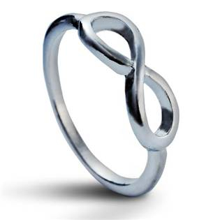 BX1016-01 Prsten INFINITY - nekonečno stříbrný, vel. 52