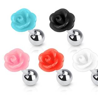 CP1018-R Cartilage piercing do ucha - růže
