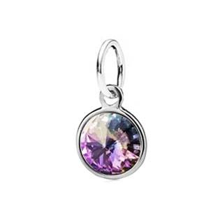 CS3700-VL Dětský stříbrný přívěsek, Crystals from SWAROVSKI® Vitrail Light