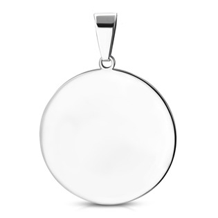 DR1167-XL Ocelový přívěšek kulatý 30 mm