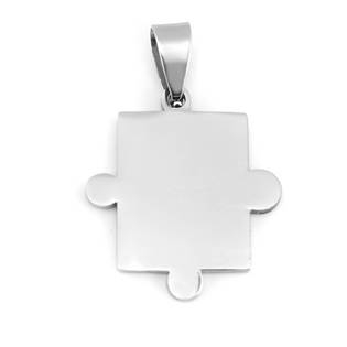 DR1189-P Ocelový přívěsek - destička puzzle