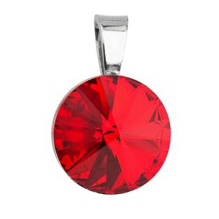 EG1008-SI Stříbrný přívěšek rivoli Crystals from Swarovski® Siam