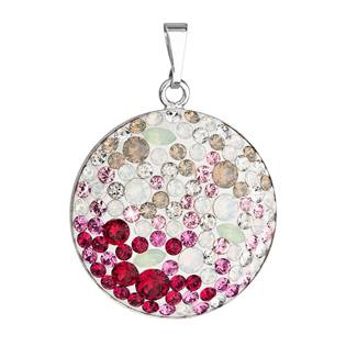 EG1017-SL Stříbrný přívěšek s krystaly Crystals from Swarovski® Sweet Love