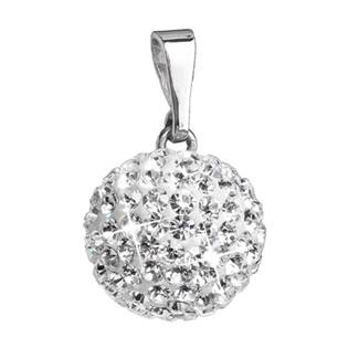EG1019-CRx Stříbrný přívěšek s kulička Crystals from Swarovski® Crystal