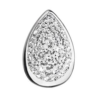 EG1026-CR Stříbrný přívěšek slza s krystaly Crystals from Swarovski® Crystal