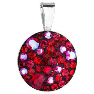 EG1081-CH Stříbrný přívěšek s kameny Crystals from Swarovski® Cherry